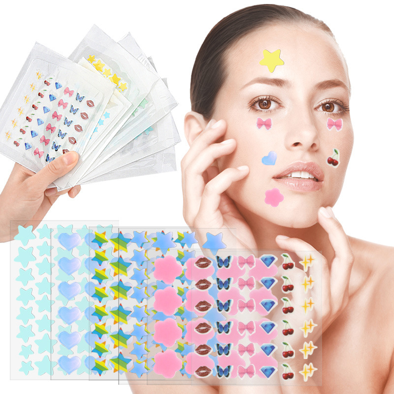 Beauty Makeup Tool - Farbige Cartoon-Akne-Patches Hautpflege-Aufkleber Concealer Gesichtsflecken-Abdeckung Schönheits-Make-up-Tool
