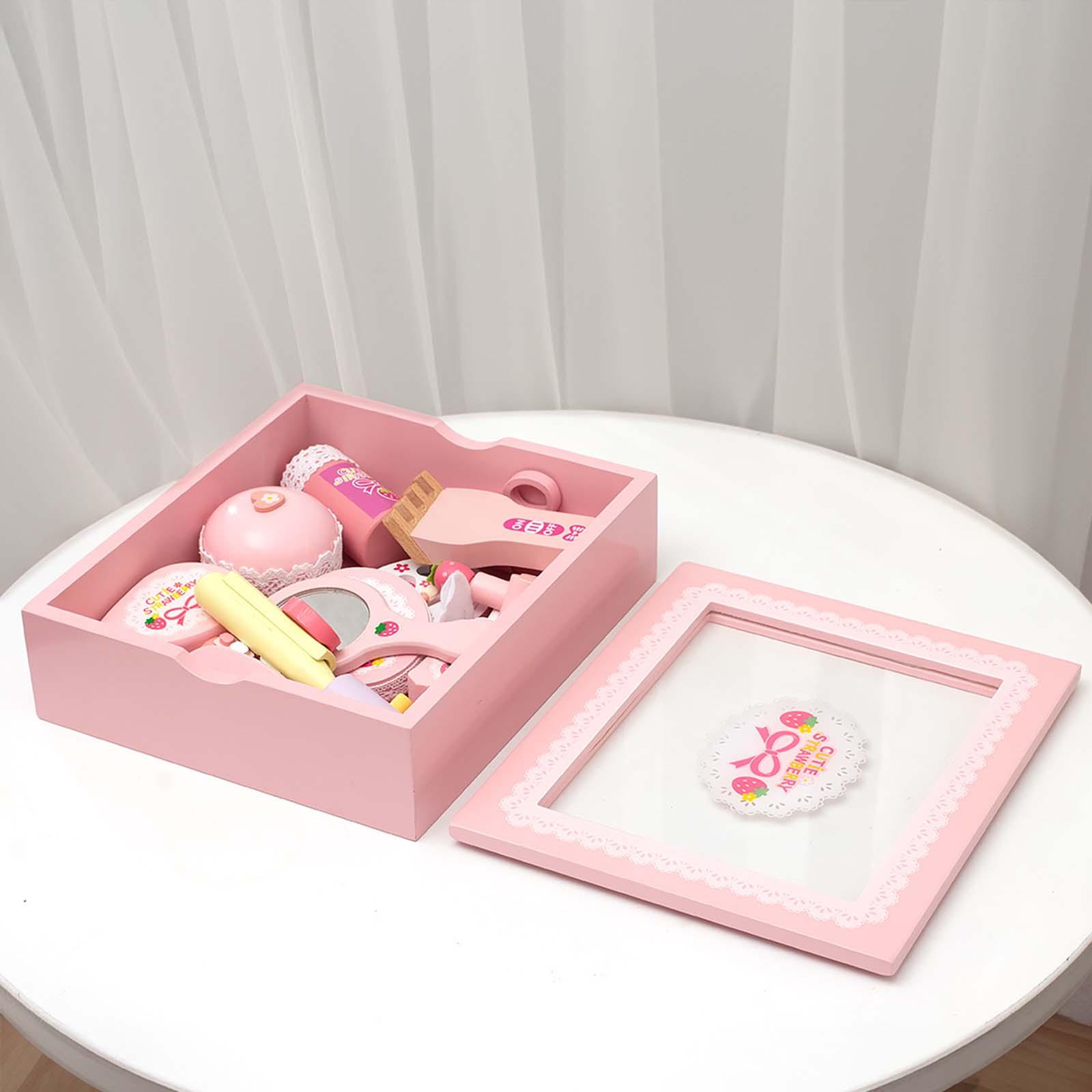 Beauty Makeup Game - Make-up-Schönheitsspielzeug-Set aus Holz, Lernspielzeug für Mädchen,