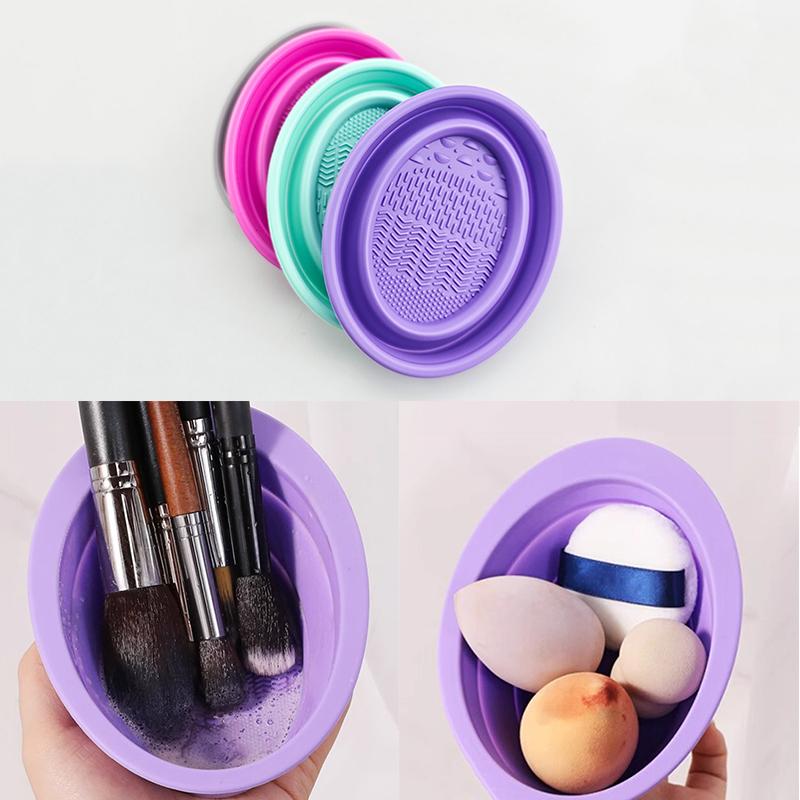 Beauty And Makeup Quotes - Weiche Silikon Make-Up Pinsel Reiniger Falten