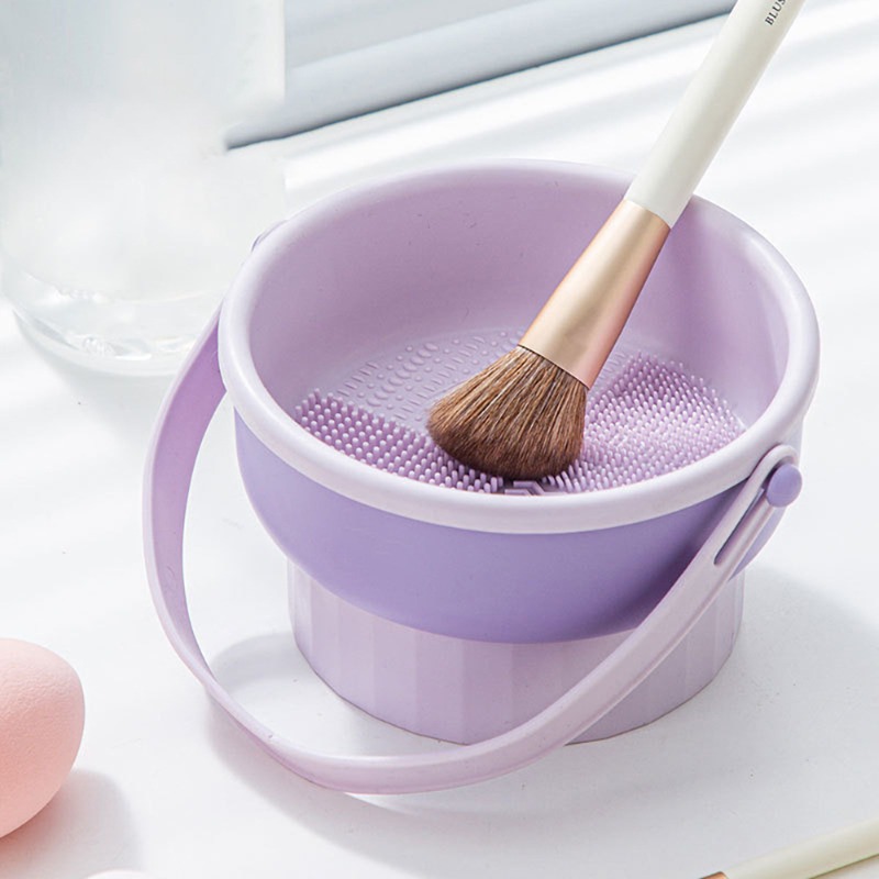 Makeup Beauty Set - Silikon-Make-up-Pinsel-Waschball, Beauty-Egg-Tool mit Trockner – Aufbewahrungsset