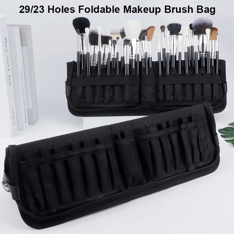 Makeup Beauty Set - 29/23 löcher Faltbare Make-Up Pinsel Tasche