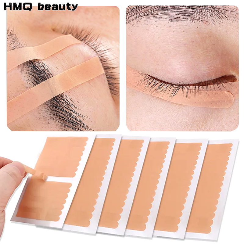 Beauty And Makeup Quotes - Gepfropfte falsche Wimpern-Lifting-Augenlid-Klebeband, Vlies-Augenbrauen-Schutzbänder, fusselfrei, unter